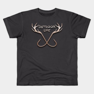 Outdoor Life Antler Hooks Kids T-Shirt